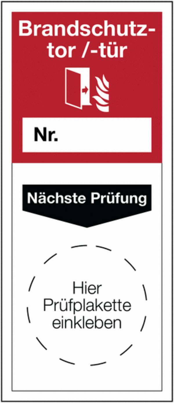 Grundplaketten - Rot/Weiß, 65 x 28 mm, Seton
