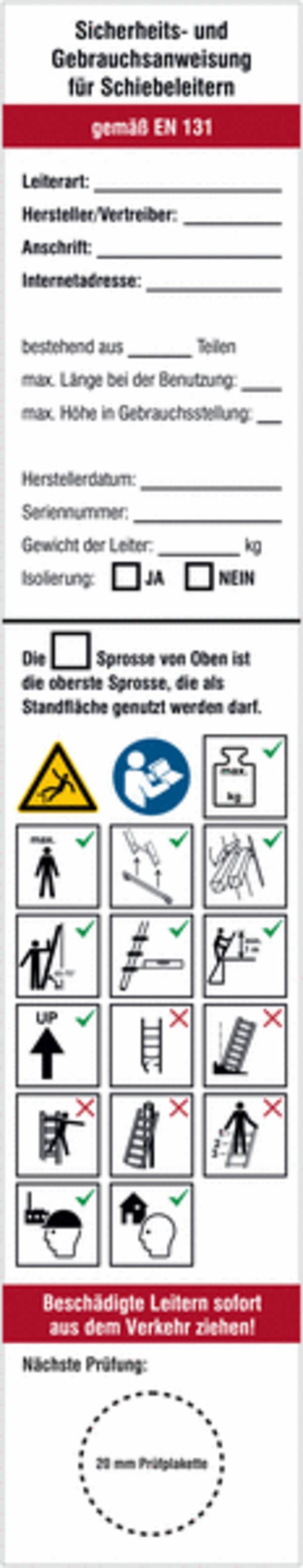 Sicherheits- und Gebrauchsanweisung - Mehrfarbig