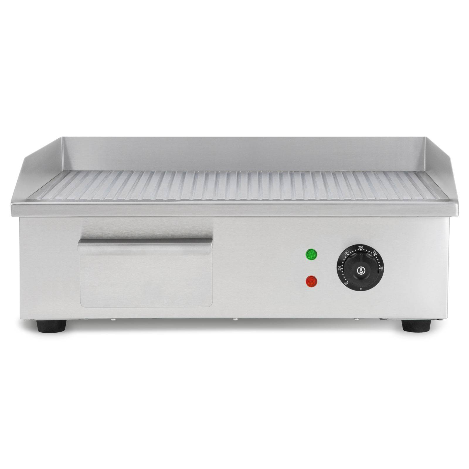 VERTES Grillplatte Plancha Grill 3000W Grillfläche mit Rillen 55x35cm Temperatur 50-300°C-1