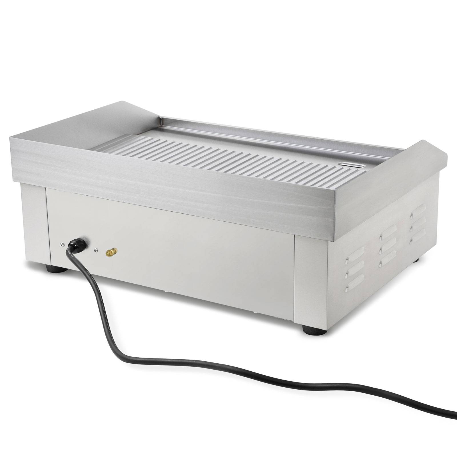 VERTES Grillplatte Plancha Grill 3000W Grillfläche mit Rillen 55x35cm Temperatur 50-300°C-3
