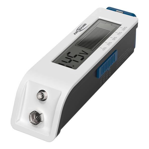 ANSMANN 1900-0110 Batterie-Tester Comfort Check mit LC-Display Installation / Reinigung Test- /