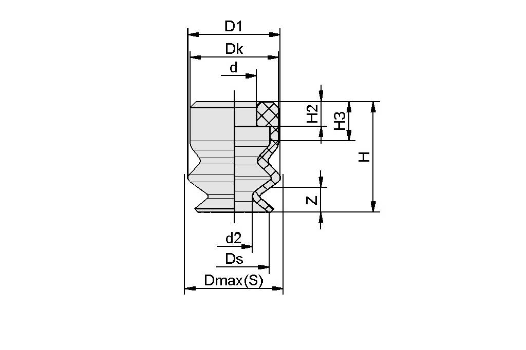 Schmalz FGA 2 SI-55 N003, Balgsauger, SKU: 10.01.06.04518-1