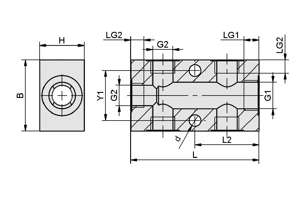 Schmalz VTR G1/4-IG 5xG1/8 AL, Vakuum-/ Druckluftverteiler, SKU: 10.09.03.00058-1