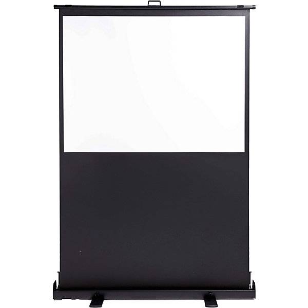 Pull-Up Bodenleinwand Polyester / PVC-beschichtet mattweiß Bildflächen-BxH 1940 x 1090 mm. Holtz Office Support-0