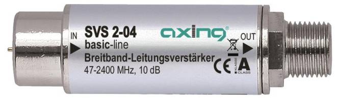 AXING SAT-Leitungsverstärker SVS 2-04 47-2400MHz 10dB Install.Baumaterial Antennen-0