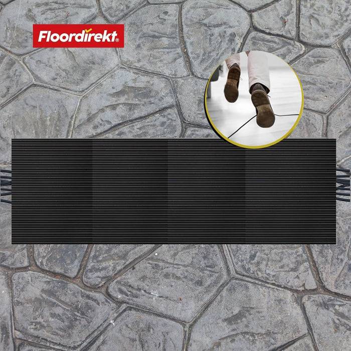 FLOORDIREKT Gummi-Kabelschutzmatte - Robuste & rutschhemmende SBR-Gummimatte - 50 × 100 cm-1