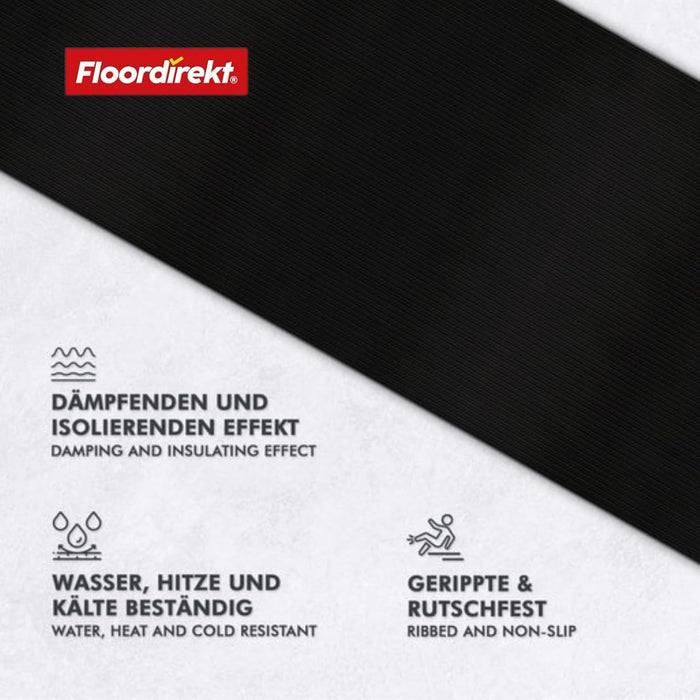 FLOORDIREKT Gummi-Kabelschutzmatte - Robuste & rutschhemmende SBR-Gummimatte - 50 × 100 cm-4