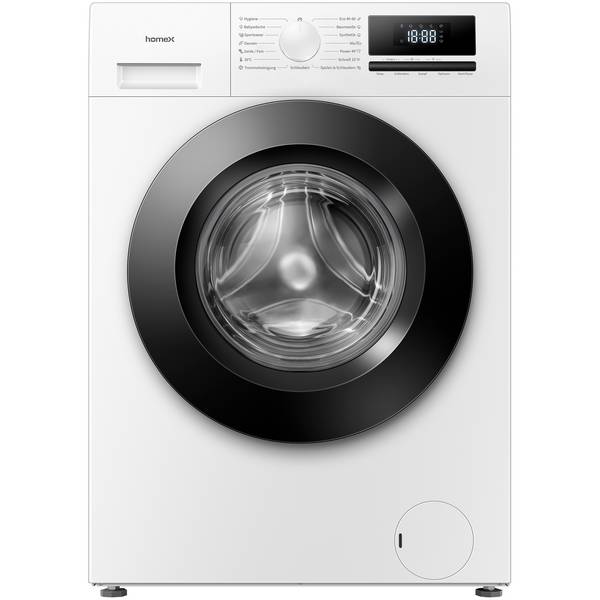 homeX WF1014H1A-W Waschmaschine 10kg, Frontlader - 1.400 U/Min, Dampffunktion, AquaStop, Inverter Motor, 15 Programme
