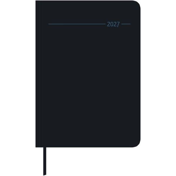Buchkalender 879 mit Registerstanzung 15x21cm 1 Tag/1 Seite schwarz 2027