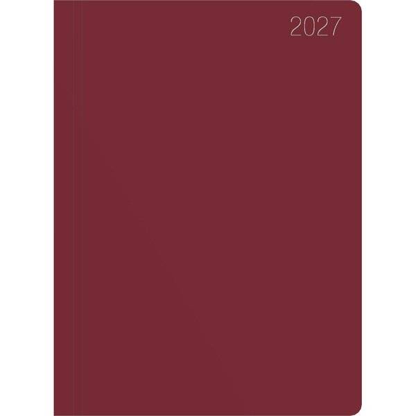 Taschenkalender 610 10,2x14,2cm 1 Tag/1 Seite bordeaux 2027-0