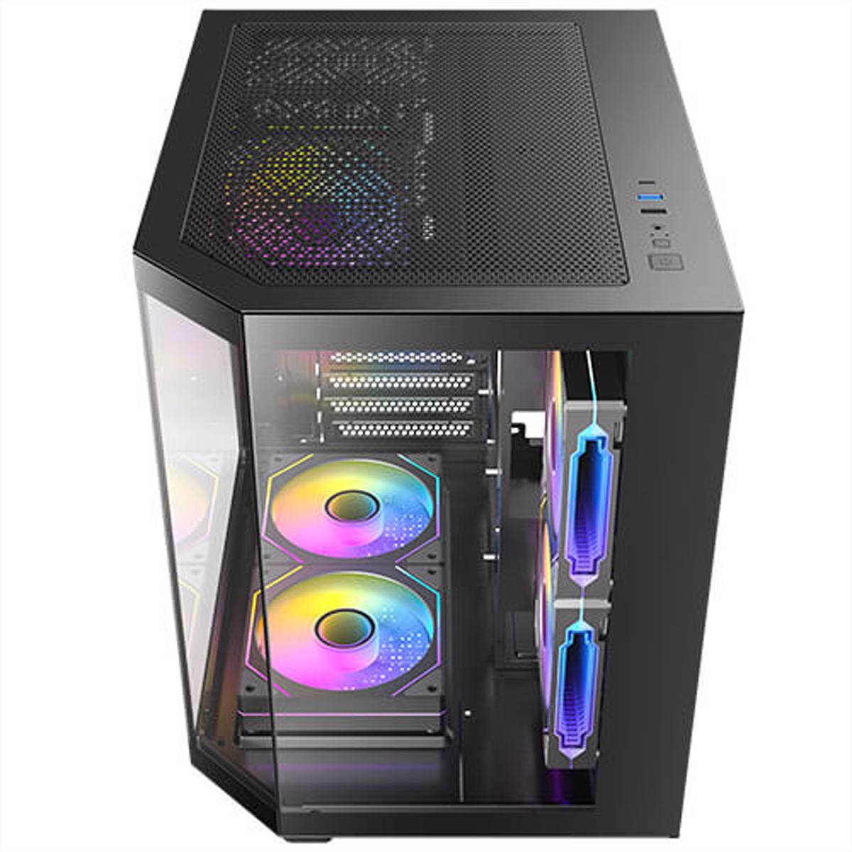 ANTEC CX M2 ARGB B PC Case, Mini-Tower microATX, schwarz-1