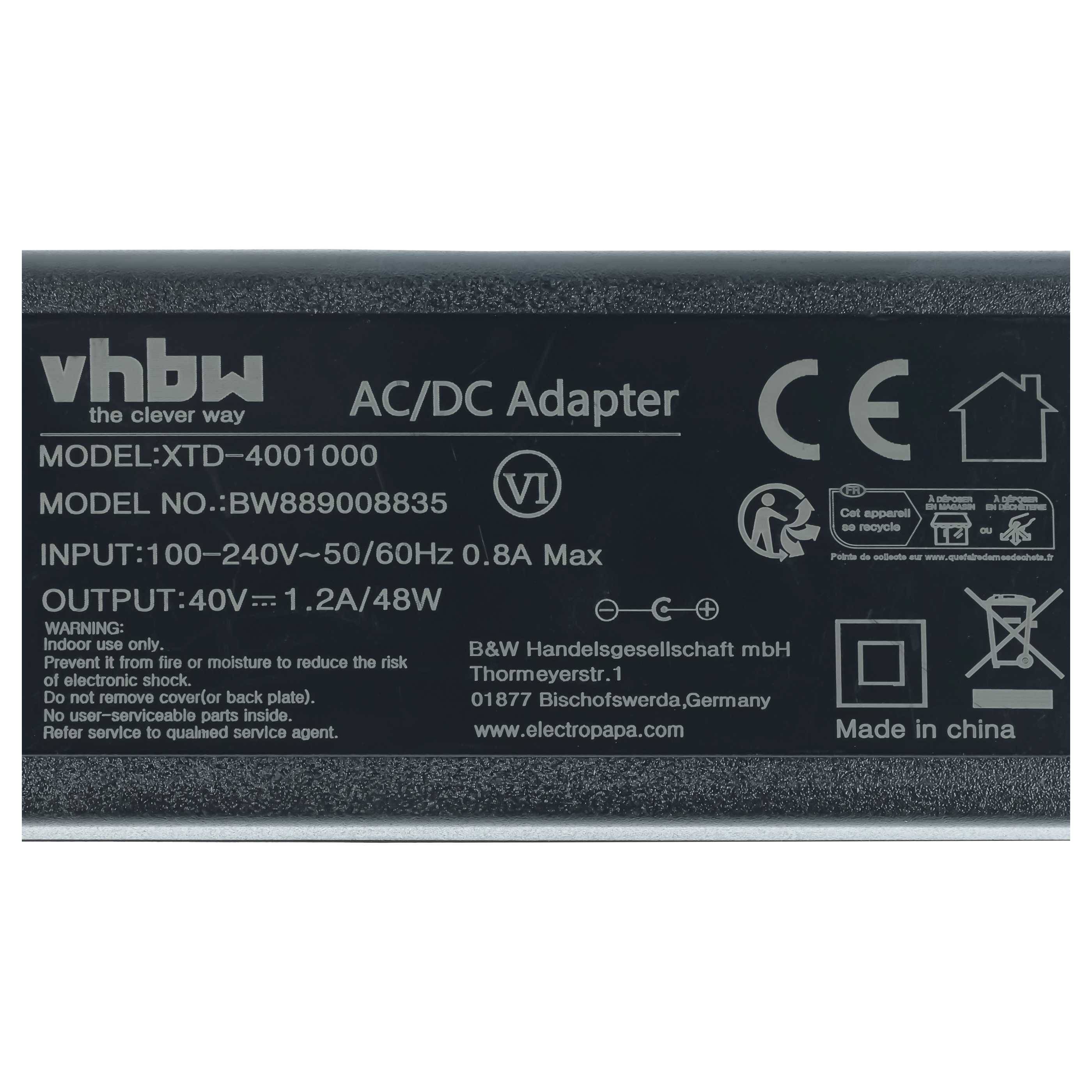 vhbw Netzteil kompatibel mit Compact 4000 Festnetz-Telefon | Haustelefon - 116 cm-3