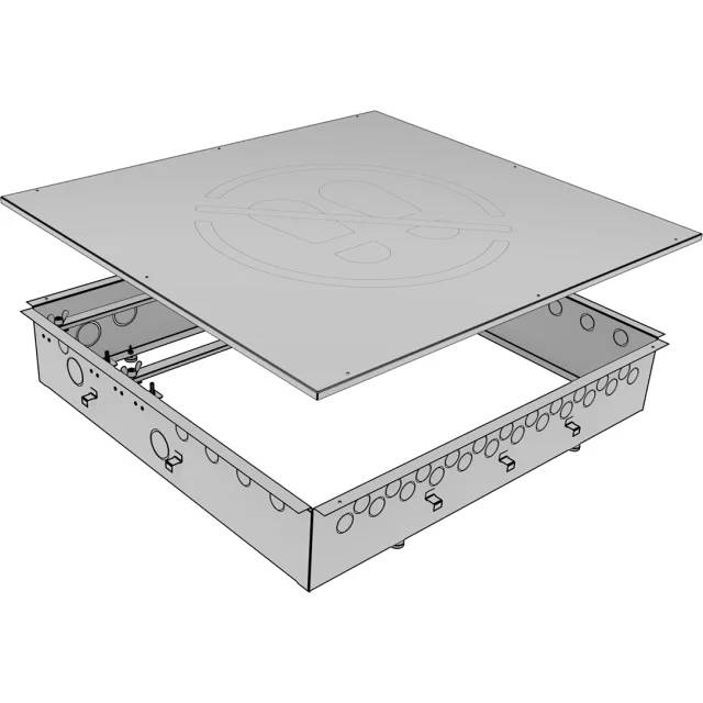KE Kelit Verteilerschrank-Korpus KC570, CLIMATEFIX BTA, 2–6 Heizkreise, 650mm, Stahl verzinkt, 1 Stk.-0