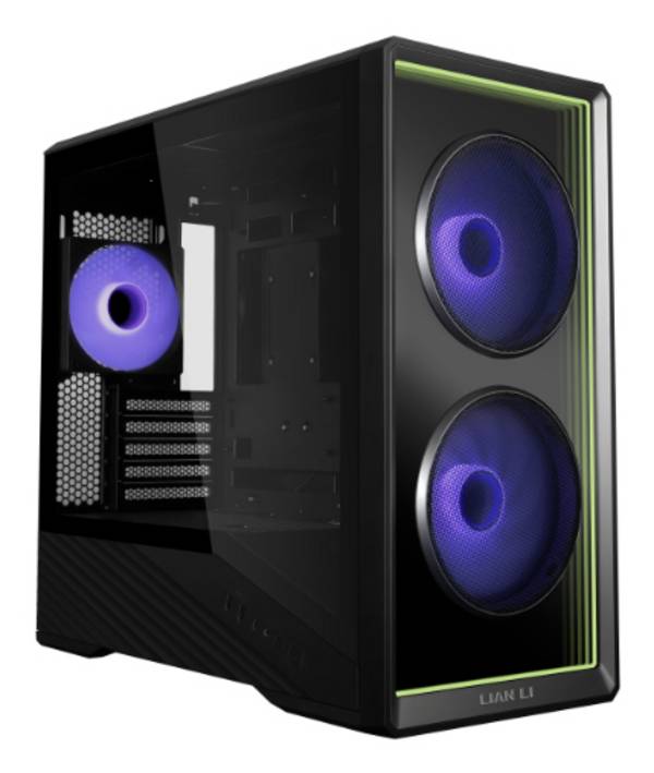 Lian Li Vector V150 INF, Midi Tower, PC, Schwarz, micro ATX, Mini-ITX, Stahl, Gehärtetes Glas, Kunststoff, Gaming