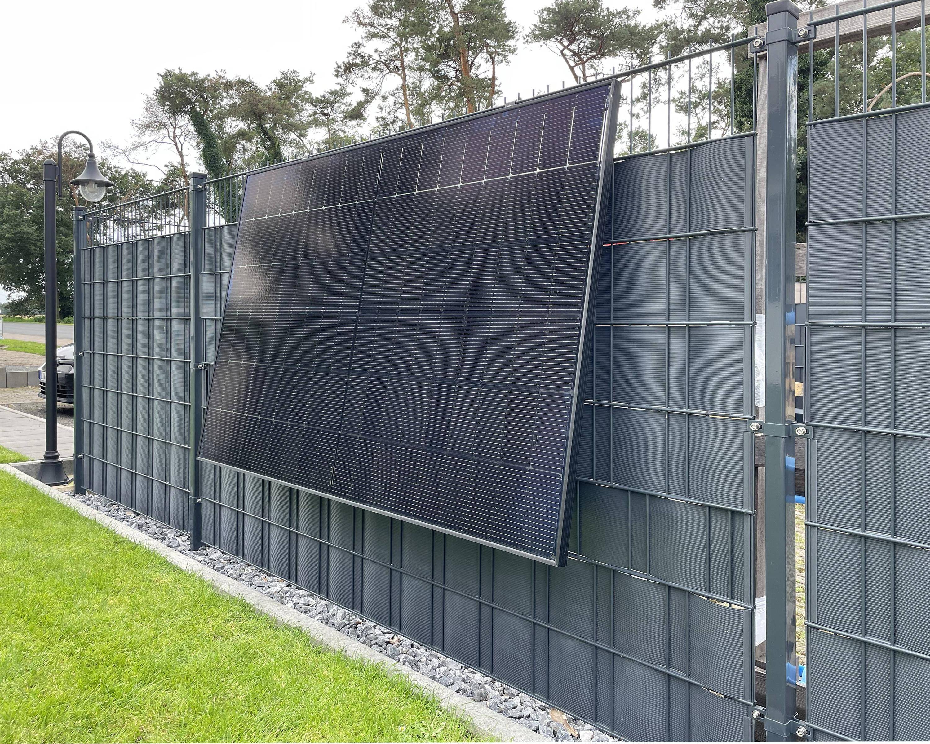 Wattstone ZaunPV Flexx Montagepaket für 1 PV-Modul 10-20 Grad anwinkelbar-1