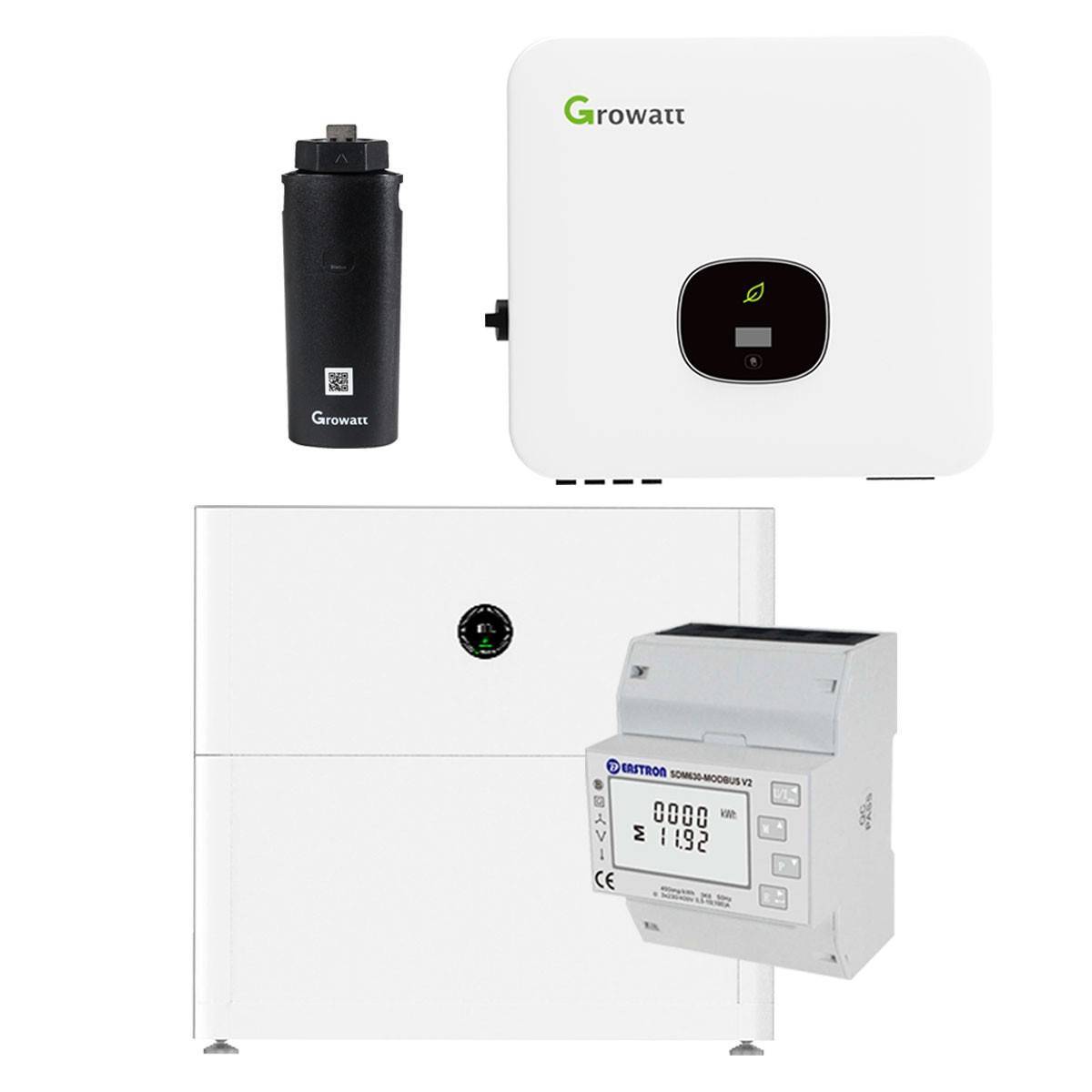 Growatt MOD 8000TL3-HU 8kW Hybrid Wechselrichter mit 5kWh Solarspeicher-Set-0
