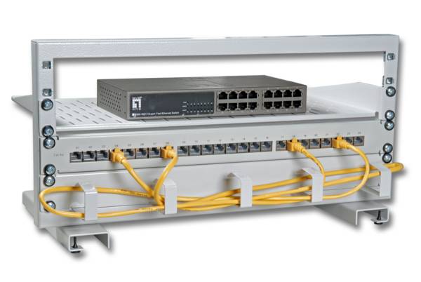 EFB-Elektronik 699996N, 19" 4HE Mini Netzwerkständer, RAL7035