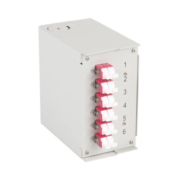 EFB ELEKTRONIK - Hutschienenbox OM4 12xLC Pigtail abgesetzt 6x LC-Duplex Kupplung