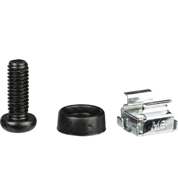 EFB Elektronik Käfigmuttern-Set 50 x M6 komplett schwarz Kunststoff Schwarz-0