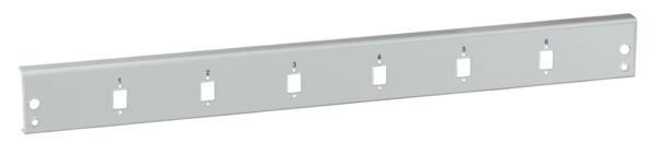 EFB-Elektronik VSB-FP-6SC-S, Frontblende 6 x SC Simplex/E2000 Simplex/MTRJ/LC Duplex, grau