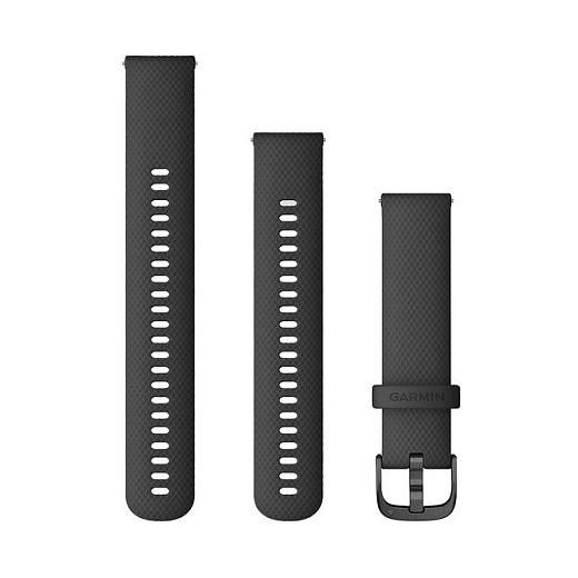 Garmin Ersatzarmband schwarz Silikonarmband Schwarz-0