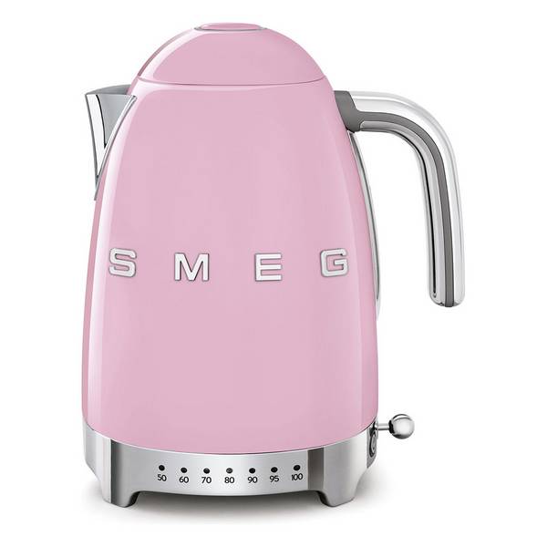 Smeg KLF04PKEU, 1,7 l, 2400 W, Pink, Kunststoff, Edelstahl, Regelbare Temperatur, Wasserstandsanzeige