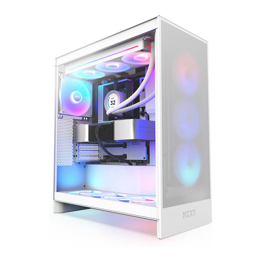 NZXT H series H7 Flow - Mid tower - ATX - Seitenteil mit Fenster (gehärtetes Glas)