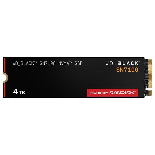 SanDisk WD_BLACK SN7100 NVMe 4 TB M.2 2280 PCIe Gen4 / 7000MB/s read / 6700MB/s write / without Heatsink
