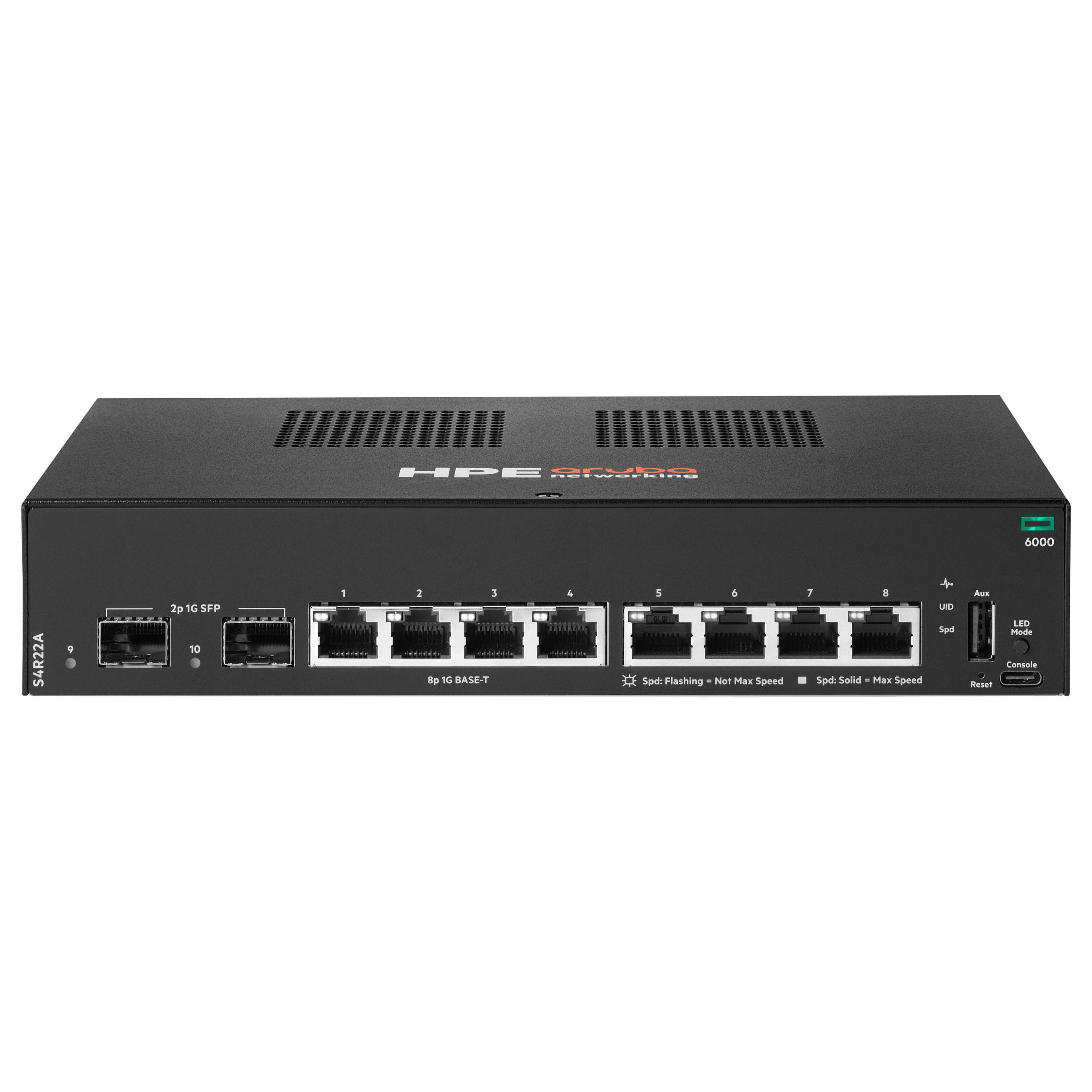 HPE Networking CX 6000 8p 10M/100M/1G 2p SFP 1G Switch - Switch - managed-0