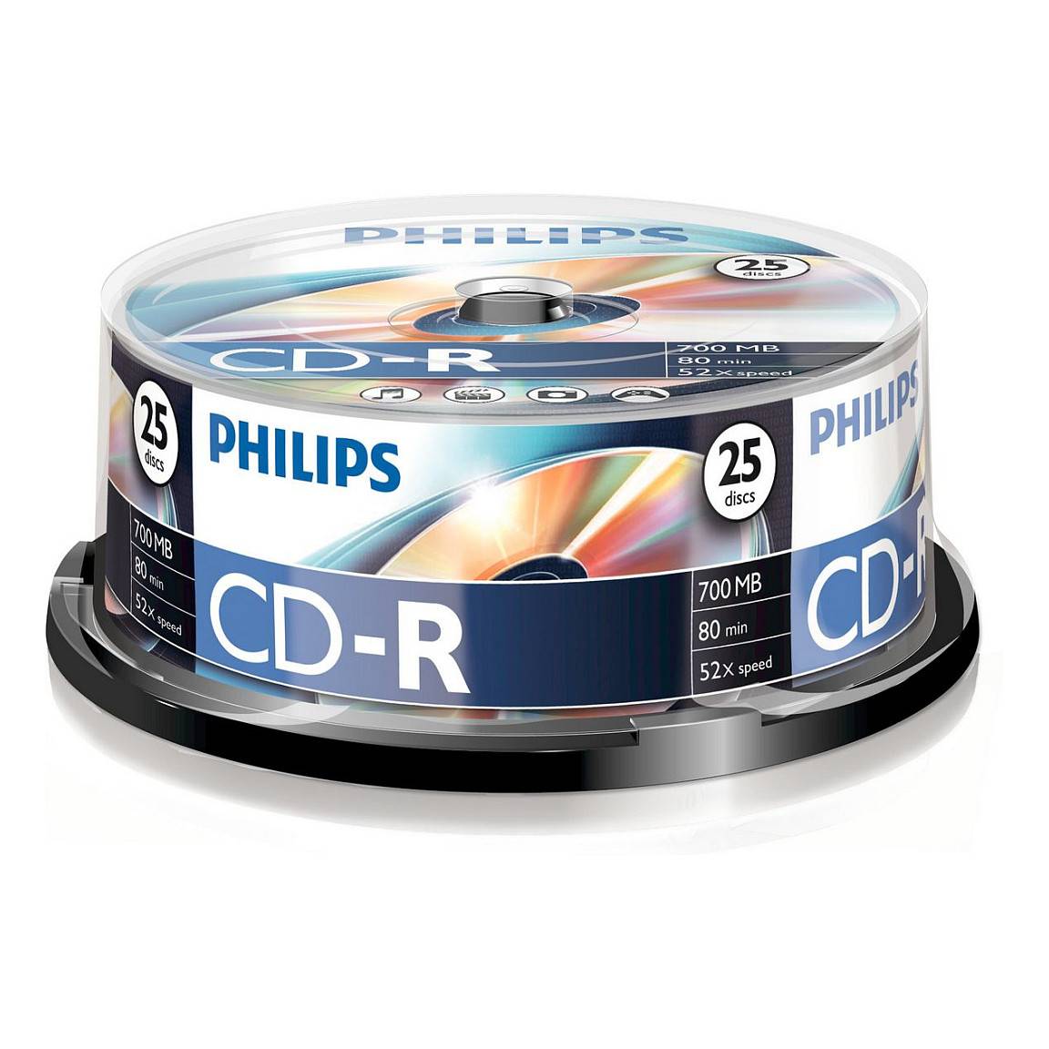 Philips - 25 x CD-R - 700 MB (80 Min) 52x - Spindel-0
