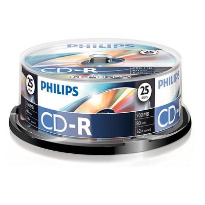 Philips - 25 x CD-R - 700 MB (80 Min) 52x - Spindel-0