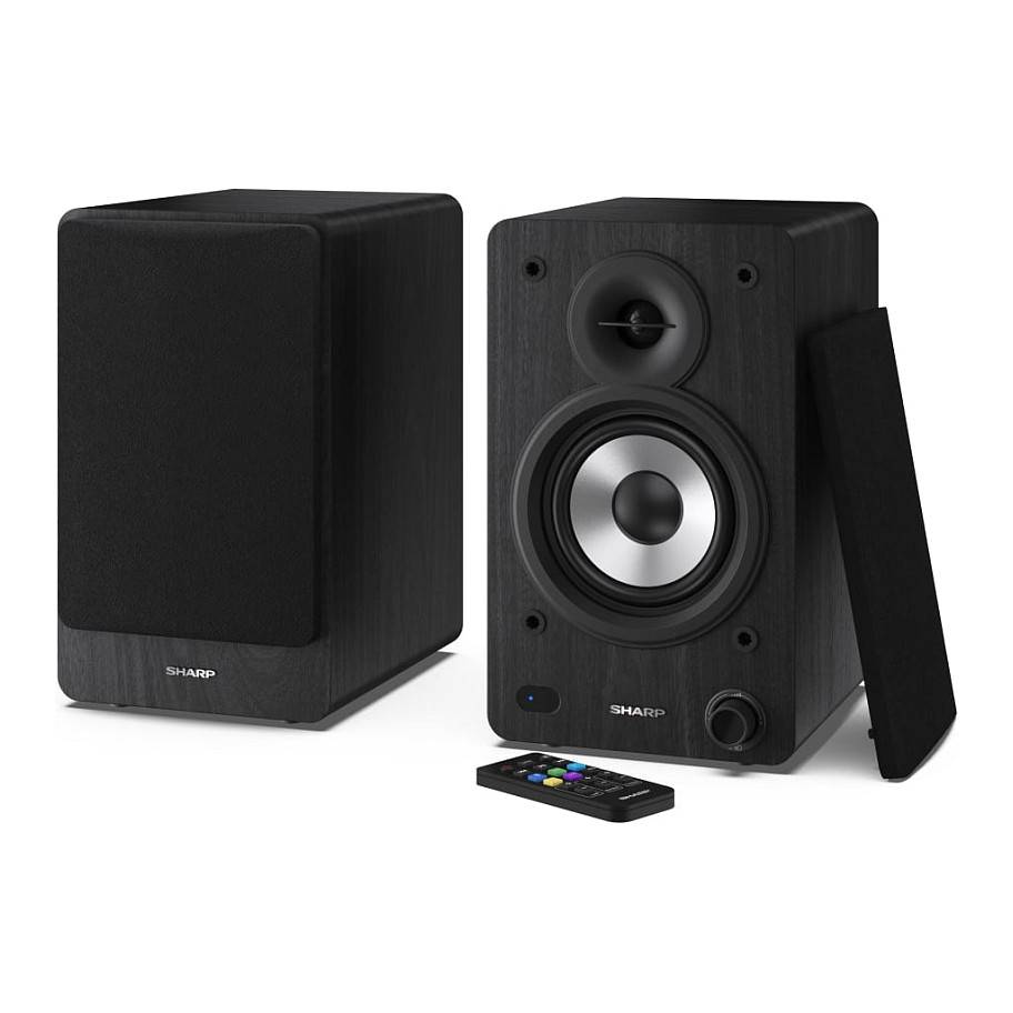 Sharp CP-SS30 - Lautsprecher - 2.0-Kanal - Bücherregal - kabellos - Bluetooth - USB - 60 Watt (Gesamt)-0
