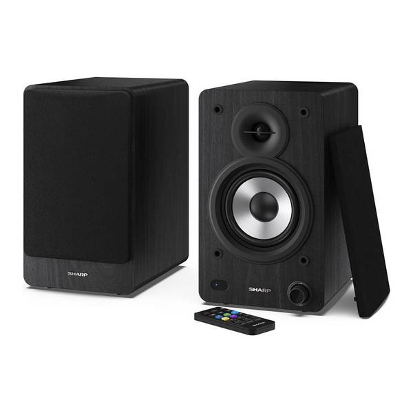 Sharp CP-SS30 - Lautsprecher - 2.0-Kanal - Bücherregal - kabellos - Bluetooth - USB - 60 Watt (Gesamt)