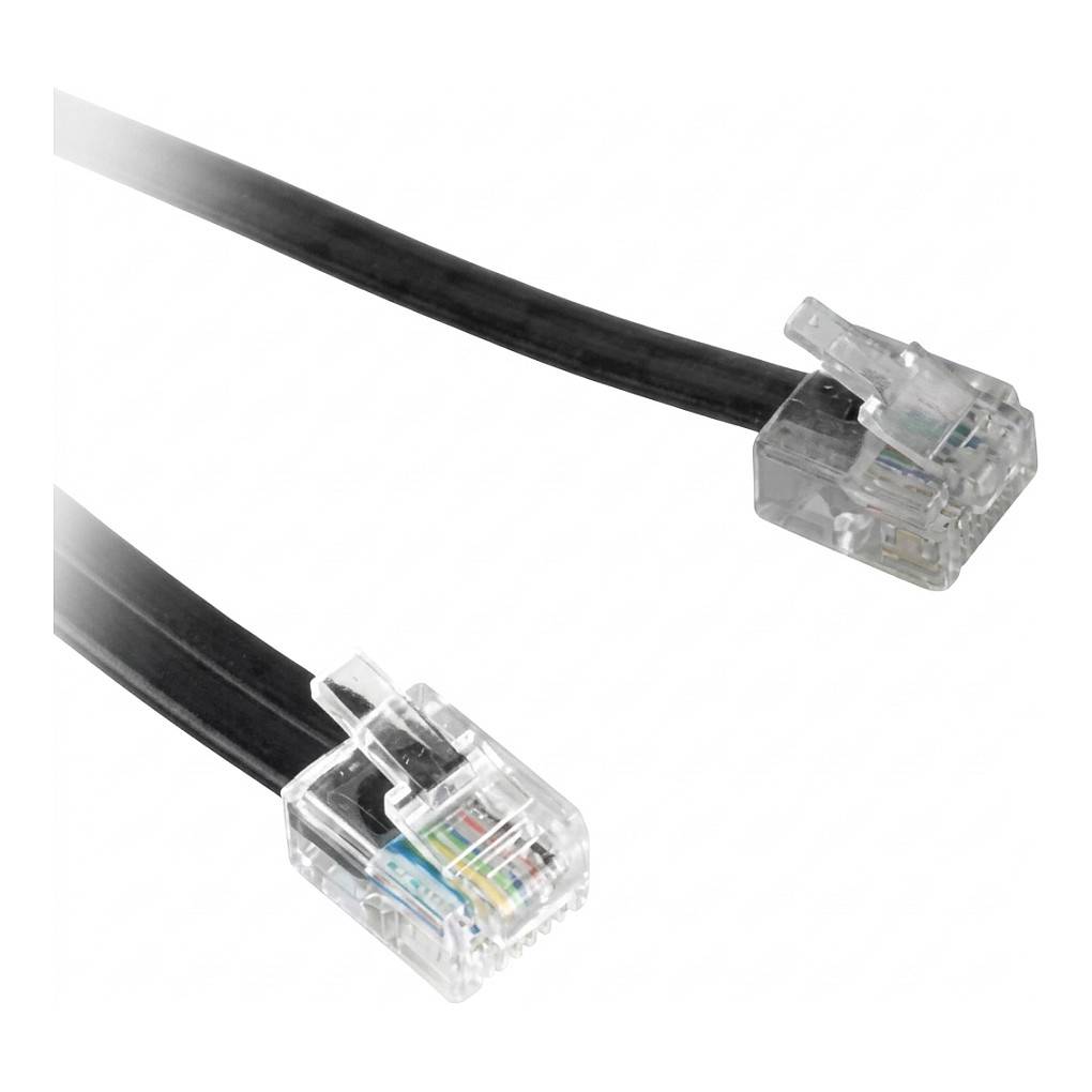 SYNERGY 21 - Kabel TK TAE-Adapter flach TAE-F -> RJ11/RJ12 Bulkware - Kabel-0