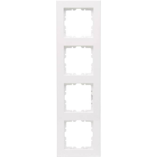Kopp HK07 PURE Abdeckrahmen 4f 407129005 reinweiß Install.Baumaterial Schaltermat/Geb.Steu Schalter-0