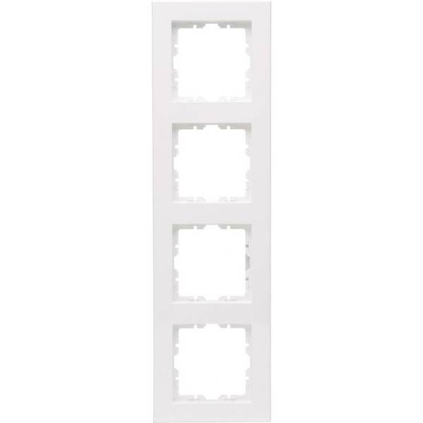 Kopp HK07 PURE Abdeckrahmen 4f 407129005 reinweiß Install.Baumaterial Schaltermat/Geb.Steu Schalter
