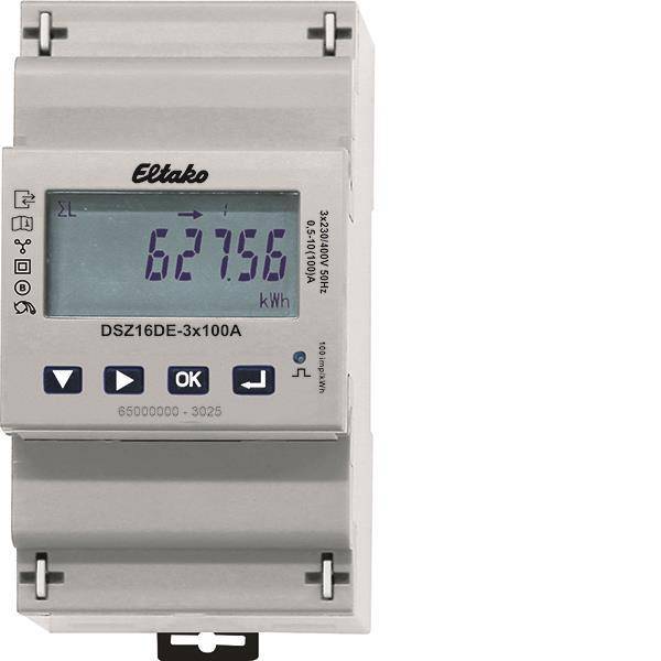 Eltako Drehstromzähler DSZ16DE-3x100A Direktmessend ungeeicht 3x100A 28380616 Install.Baumaterial-0
