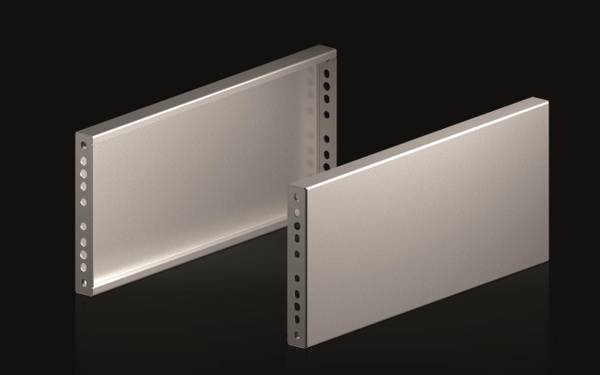 Rittal VX Sockel-Blende 1=2 VX 8660082 seitlich H:200mm f.T:600mm Edelstahl Industriematerial