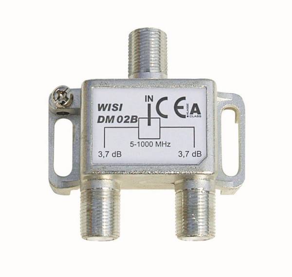 WISI Verteiler 2-fach DM02B 5-1000MHz 3,7dB Install.Baumaterial Antennen Antennen-Zub.allgem.