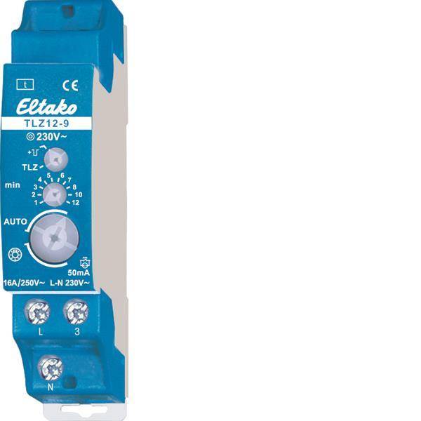 Eltako TLZ12-9 Treppenlicht Zeitschalter 1S n.potenzialfrei 16A 23100836 Install.Baumaterial