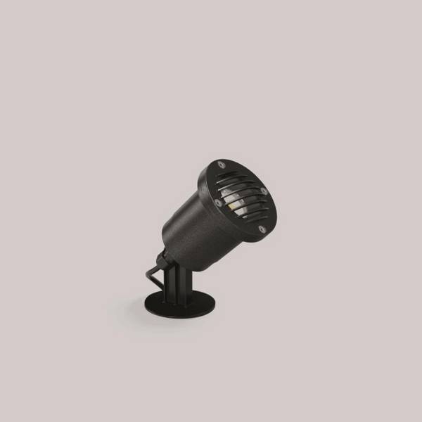 RZB Gartenstrahler IP55 PAR16 inkl LED GU10 4,4W 3K m.Erdspieß,3m Zultg,Lamelle Aussenleuchten