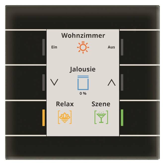 MDT BE-GT20S.02S KNX Glastaster II Smart mit Farbdisplay sw Install.Baumaterial Schaltermat/Geb.Steu-0