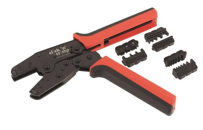 Cimco Click N Crimp 106000 Elektrotechnik Presszange Install.Baumaterial Werkzeug Messgeräte
