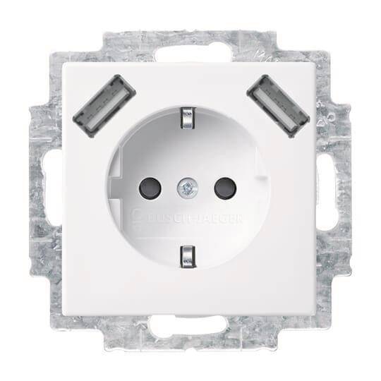 BUSCH JAEGER - Schuko-/2x USB-Steckdose 20 EUCB2USB-914
