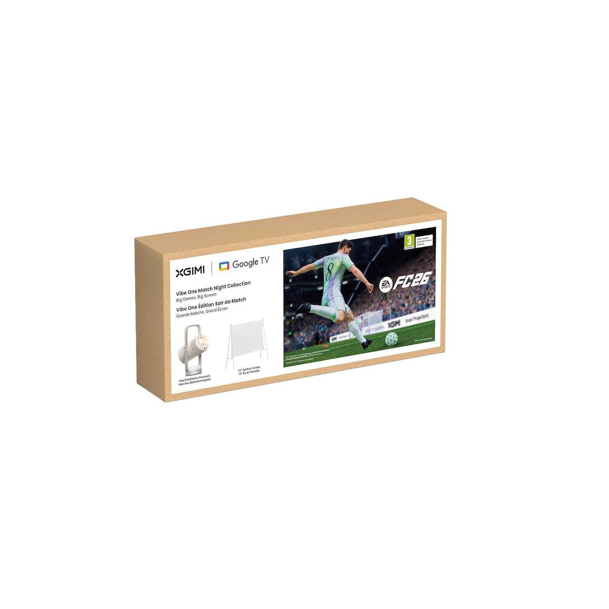 XGIMI Vibe One Outdoor Match Night Bundle LED Beamer 250 ISO Lumen-0