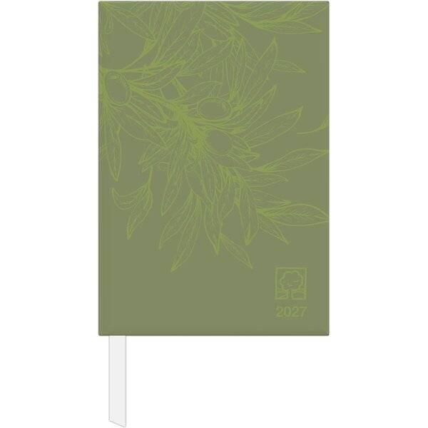 Wochenbuch 766 14,6x21cm 1 Woche/2 Seiten Recyclingpapier olive 2027