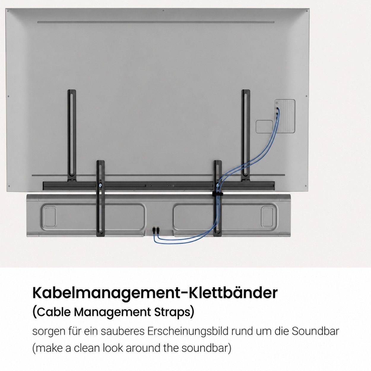 Soundbar Halterung TV Montage universell verstellbar für VESA bis 700×600-5