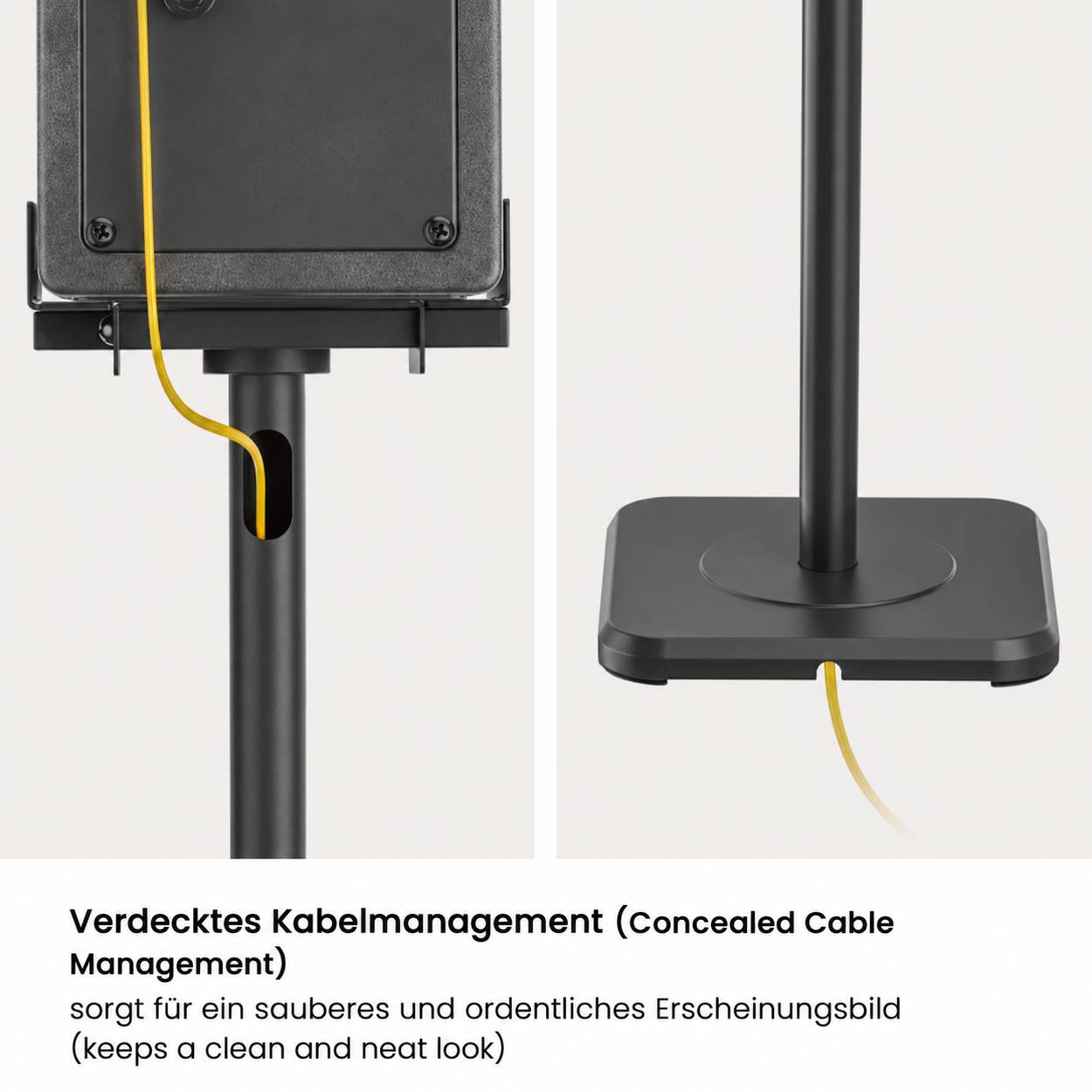 Symbolbild für Lautsprecher Ständer Set 2er Pack höhenverstellbar 853 – 1123 mm drehbar neigbar