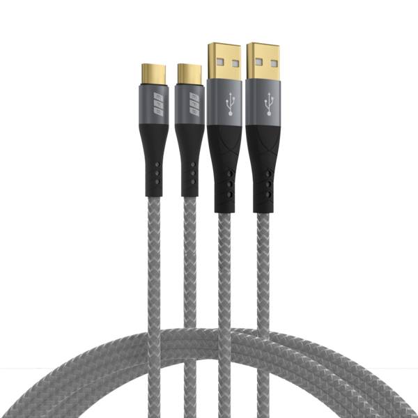 EFB Elektronik USB-A auf USB-C Kabelset 60W QC 3A 2x1m - Kabel-/Adapterset - Digital/Daten-0