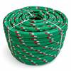 FLOORDIREKT Polypropylen Seil K2 - UV-beständiges & schwimmfähiges Allzweckseil - Grün-Rot - 14 mm x 10 m